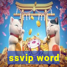 ssvip word